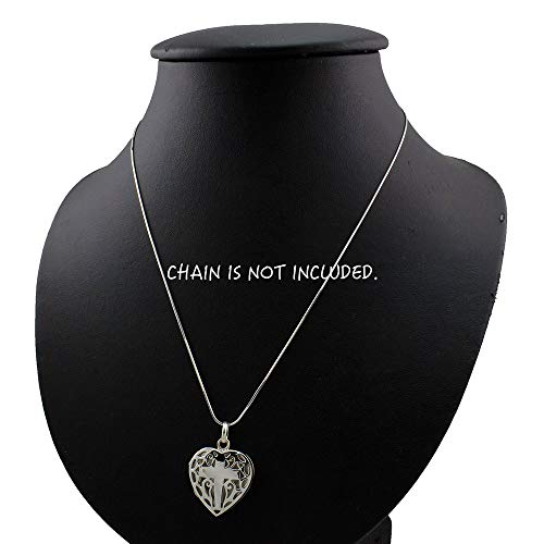 WithLoveSilver 925 Sterling Silver Filigree Cross Heart Shape Locket Pendant3