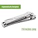 Clyppi Nail Clippers with Swing Out Nail Cleaner/Nail File - Fingernail Clippers/Toe Nail Clippers. Sharp Stainless Steel with Wide Easy Press Lever