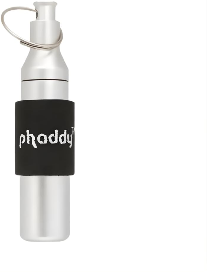 phaddy™ Keychain Pill Holder with Compression Band System – Modular EDC Aluminum Capsule | Lip Balm Holder, Airtight & Watertight Container for Cash & Small Essentials