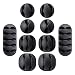 Wire Clips Cable Protector,GIM 10pack Cable Clips Desktop Cord Organizer,Cable Management, Wire Holder System, Multipurpose Silicone Adhesive Cord Hooks For TV Home, Office, Cubicle, Car, Desk
