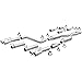 MagnaFlow Cat-Back Performance Exhaust System 19367 - Competition Series, Stainless Steel 3in Main Piping, Quad Split Rear Exit, Polished 3.5in Exhaust Tip - Challenger Performance Exhaust Kit