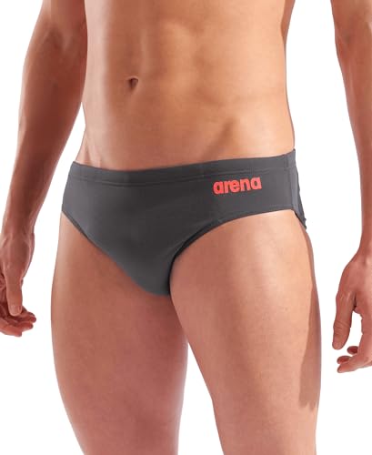 Image of Arena Men's Team Solid Swim Brief MaxLife Athletic Swimwear Professional Swimsuit Bathing Suit