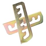 HEMOTON 1 Paar Armlehnenhalterung aus Eisen für Relaxsessel und Klappstühle Zuverlässige Stabile Stuhlteil Ersatzteile Einfache Montage Goldfarbene Robuste Konstruktion