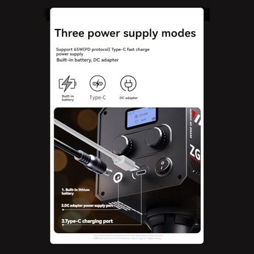 Luz LED de video de 60W para eliminar sombras con panel de control de luz y mini softbox enchufe UE 5