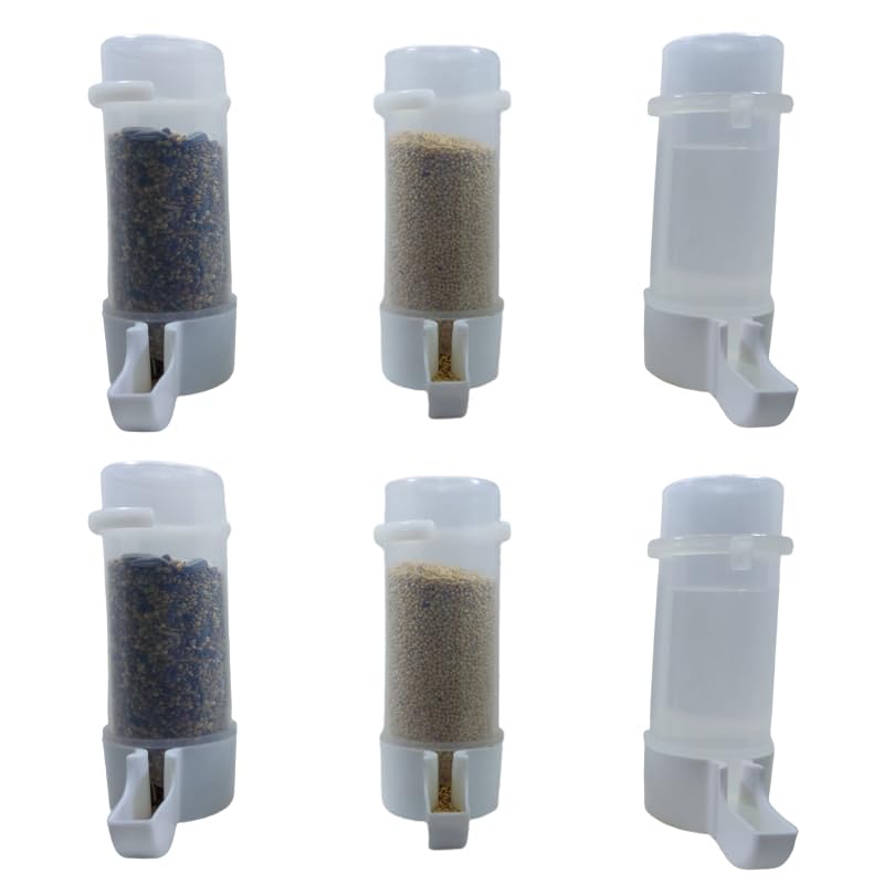 Imported Cage Gulfi Cup Bird Water & Food Hanging Plastic Feeder Suitable for Small Cage Birds Like Love Birds, Finches, Cockatiel (200ML)(Pack of 6)(white color) (B0CJ2NHPP6) Amazon Price History, Amazon Price Tracker