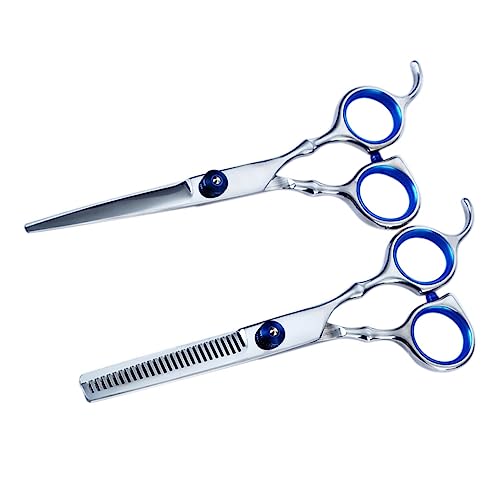 DRESSOOS Forbici Da Taglio Per Da 6 Pollici Set Di Forbici Da Parrucchiere Forbici Con Denti E Forbici Dritte Set Di Strumenti Per Per Salone Famiglia Animali Domestici O Uso Domestico