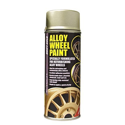 2 x E-Tech DRIFT GOLD Chip Resistant Alloy Wheel Paint 400ml Cans