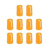 QUARKZMAN Knöpfe Potiknöpfe Potentiometer Drehknopf ABS Gitarre Knopf für 6mm D Typ Welle E-Gitarre Leistung Verstärker Stereoanlagen Bass Lautstärke Ton 270° Drehknopf Gelb Weiß 20Stk