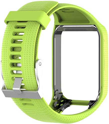 Axcellent Banda para Tomtom Runner 2 3,Spark 3,Golfer 2,Adventurer - Muñequera con Correa de Repuesto de Silicona - Accesorios para Reloj Inteligente con GPS