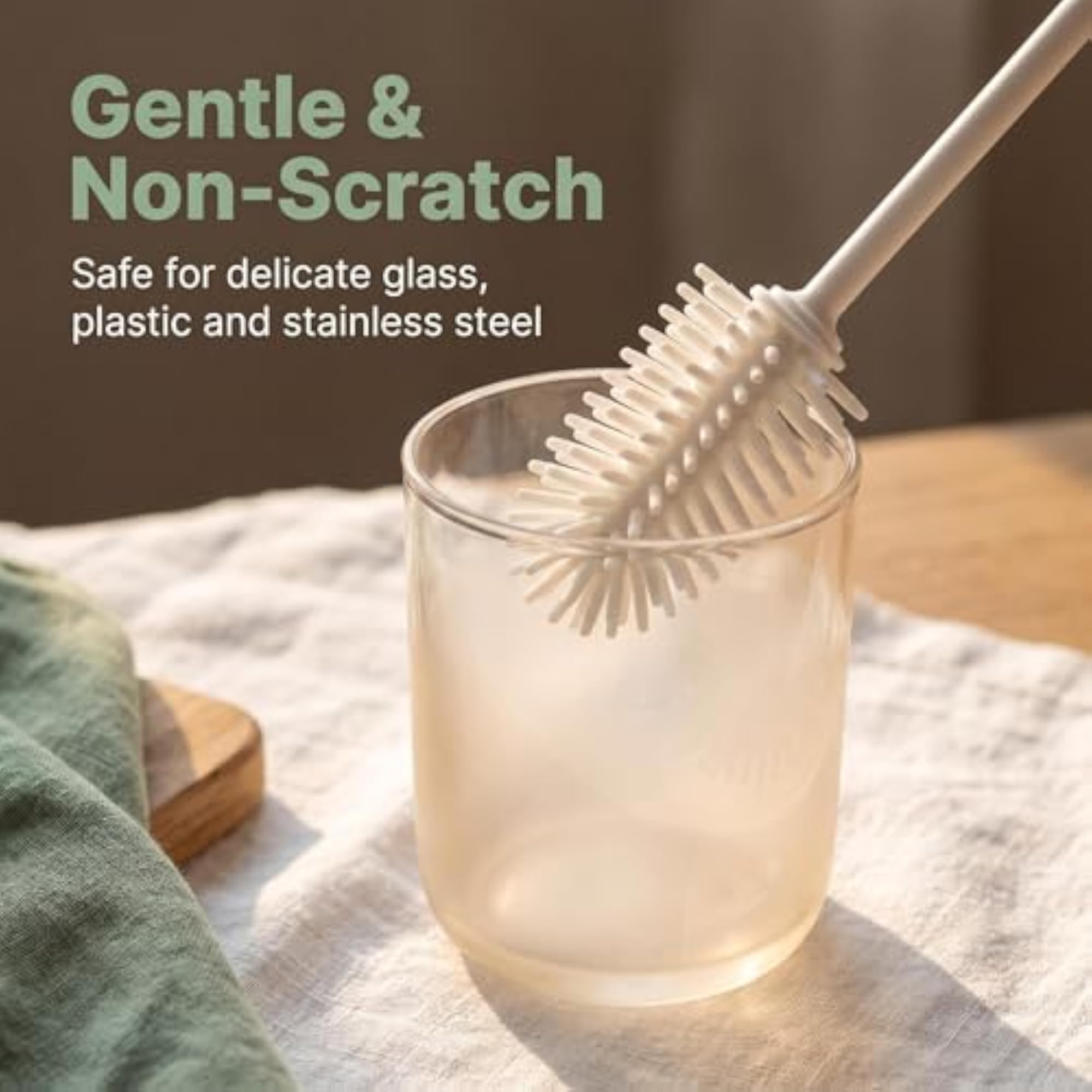 Platinum Silicone Water Bottle Cleaner Brush