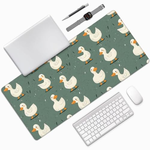 Tapis de souris de jeu canard blanc XL pour bureau et PC - 7