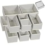 Dabi 12 Pcs Underwear Organizer Drawer Organizador de Ropa Interior - Con placa Inferior Cajas de Almacenamiento para Ropa,...