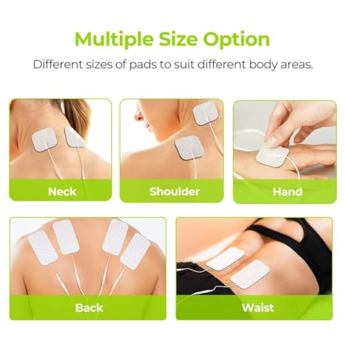 image for AUVON TENS Unit Replacement Pads Combination Set, 36 Packs 2 Sizes Ele