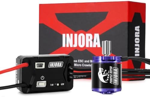 INJORA MBL32 G2 Brushless ESC & 1721 Purple Viper Outrunner Motor for TRX4M