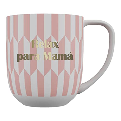 DRAEGER PARIS 1886 - Taza Cerámica 320ml Mensaje Gold Beautiful mamá - Diseño Chic Azul/Rosa con Acabado Geométrico - No apta para Microondas, Apta para Lavavajillas - Presentación en Caja Elegante DRAEGER PARIS 1886 - Taza Cerámica 320ml Mensaje Gold Beautiful mamá - Diseño Chic Azul/Rosa con Acabado Geométrico - No apta para Microondas, Apta para Lavavajillas - Presentación en Caja Elegante