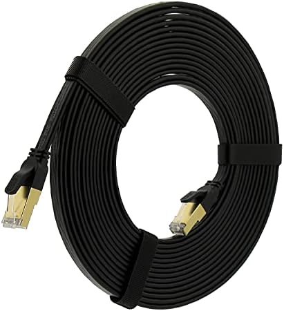 Reulin Ultra-Flexible, CAT8 Flat Ethernet Cable 5M, LAN Network Cable CAT 8 40-G, Internet Cable (5 M)