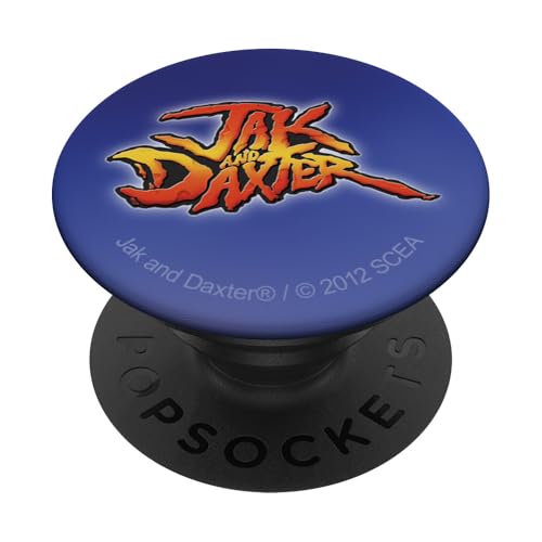 Jak and Daxter Glow Logo Retro Video Game PopSockets PopGrip Adhesivo