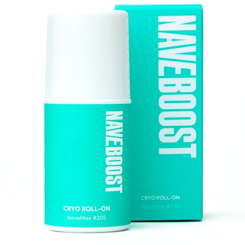 Naveboost Cryo Roll-On - Kühlender Massageroller – Ideales Entspannungs-Gel für Sport und Alltag – Mit Menthol, Hyaluronsäure & Kampfer – Vegan, Natürlich - 50ml
