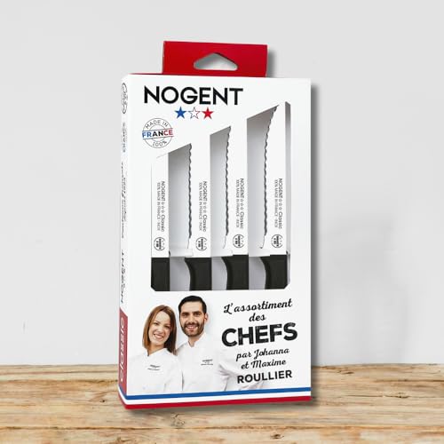 COFFRET KRAFT CLASSIC STEAK POLYPRO NOIR (4 couteaux steak 11cm crantés)