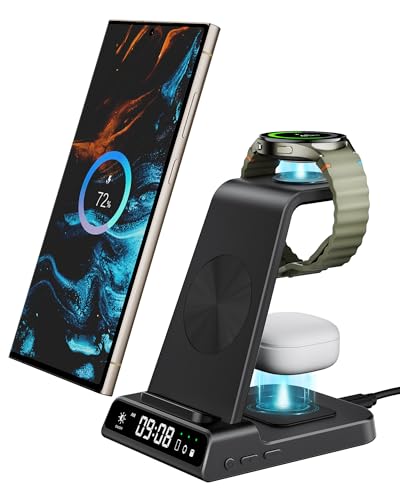 Lequiven XF-C01 Wireless Charger For Samsung Devices, 4 In 1 Wireless Charging Station cover