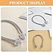 Hohopeti 2pcs Door Loop Wire Protector - Stainless Steel Flexible Gooseneck Door Cable with Exposed Mounting Sleeve and End Cap for Access Control System Video