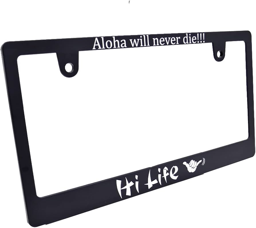 Amazon | 【新法規対応品】 HI LIFE ナンバーフレーム 1枚 艶消し