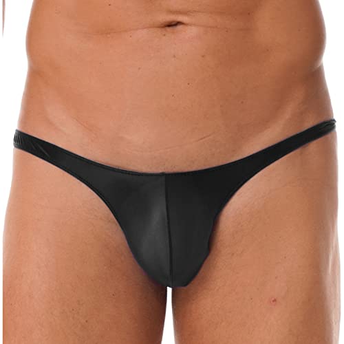 Men's Shiny Glossy G-String Thong T-Back Jockstrap Sexy Underwear Oily Underpants Pouch Panty