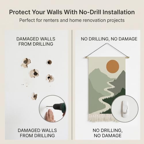 Cómo ocultar el panel eléctrico con este tapiz decorativo moderno 5