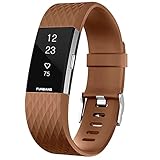 FunBand� Correa para Fitbit Charge 2, Edici�n Especial Soft Silicona Deportes Recambio de Pulseras Ajustable Reemplazo Accesorios para Reloj Fitbit Charge 2 Pulsera de Actividad Peque�o y Grande
