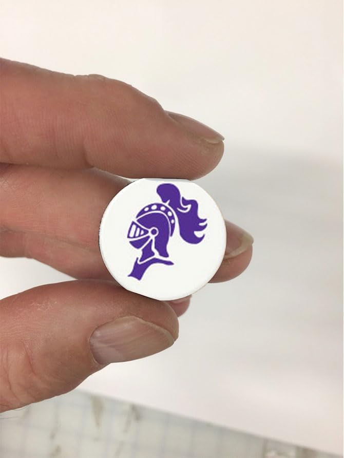 Knight Award Decals Warriors Spartans Titans Trojans Lancers Centurions Thick mil Vinyl 1-1/8" Diameter (100 Decals) Professional-Grade Football Hockey Baseball Softbal