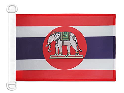 AZ FLAG - Thailand Naval Ensign Nautical Flag - 18'' x 12'' - For Outdoor and Boat - Thai War Banner Knitted Polyester with Two Plastic Rings - Vivid Colors - 12x18 in - 45x30 Cm โ image 1