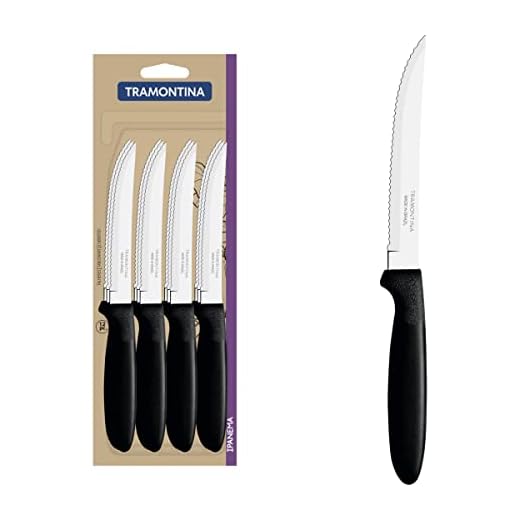 Conjunto De Facas Para Churrasco Tramontina Ipanema Com Lâminas Em Aço Inox E Cabos De Polipropileno Preto 12 Peças