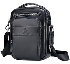 Borsello Uomo Pelle, Borsa a Tracolla Piccola Borsa da Uomini in Vera Pelle  Casuale Borse Messenger per iPad iPhone e Viaggio Attivit� Commerciale :  Amazon.it: Moda