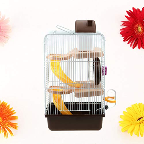 WINOMO Draagbare Hamsterkooi Drielaags Hamster Reisdrager Kleine Huisdieren Huis Voor Gerbil Chinchilla Hamster Rat… - Image 4