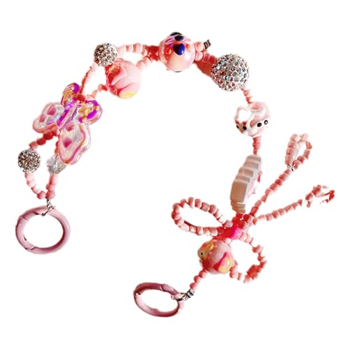 Stringa Colorata con Perline per CINGOLA CRINCILE Crystal Lanyard Castino Multiuso per Borse Smartphone Donne Ogni Giorno Decorazione della Fotocamera