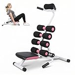 Mini Inversion Table Back Stretcher, Spine Decompression Machine with Adjustable Foot Positioning, Foam Roller Support, Lumbar Stretch Bench, Back Inversion Table for Adults Home Therapy Use