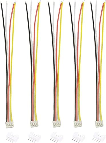 10 Sets Mini Micro Jst 2.0 Ph 4 Pin Connector Plug Male With 150mm Cable & Female