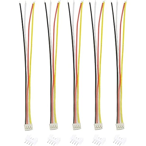 10 Sets Mini Micro Jst 2.0 Ph 4 Pin Connector Plug Male With 150mm Cable & Female Cover