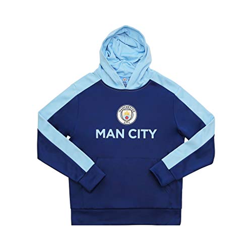 Icon Sports Manchester City Side Step Pullover Hoodie Navy