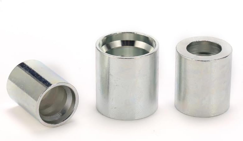 00200, Hydraulic ferrules for R2/2SN hose, Hydraulic skiving ferrule, Ferrule For SAE100 R2AT/EN853 2SN hose, carbon steel ferrule, 50PCS set (00200-05 DN-08)