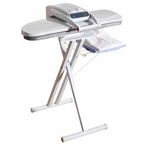 Grande pressa da stiro a vapore con supporto, pressa da stiro digitale a vapore con 5 impostazioni per tessuti, pressa da stiro elettronica per uso domestico,80cm