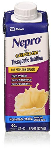 Abbott Nutrition Nepro With Carb Steady, Homemade Vanilla, 8 Ounce Institutional Carton - 1 Each, 8 Fluid Ounce
