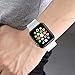 Pack 3 Compatible with Apple Watch Band Men, Soft Silicone Band Compatible iWatch Series 4, Series 3, Series 2, Series 1 (Black/Gray/White, 42mm/44mm-S/M)