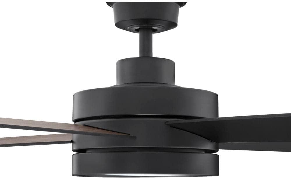 Home Decorators Collection Baxtan 56 in. LED Matte Black Ceiling Fan with Light and Remote Control AM731A-MBK