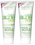 Alba Botanica Alba botanica natural acne dote face & body scrub maximum strength 8 oz (pack of 2)