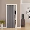 Accordion Door, Interior Folding, 36 X 80 Sliding Door, Multifold Bifold Closet Doors with Magnet for Bedrooms,Home,Office(Gray)