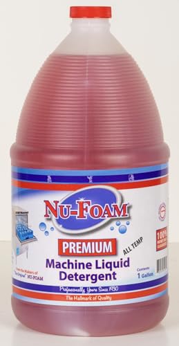 Nu-Foam Premium Commercial Dishwasher Detergent and Rinse Aid Set, 1 Gallon Each - Thumbnail 2