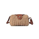 ❤【BESTES GESCHENK】 Der perfekte Genuss für den Fashionista in Ihrem Leben. Dieses Rattan Zubehörset eignet sich hervorragend als Geburtstags, Feiertags, Weihnachts oder Geschenkartikel für Frauen. Lassen Sie Ihre Frau, Freundin, Schwester oder beste Freundin vor Freude mit einem Geschenk lächeln, das sie nicht so schnell vergessen werden. (Hinweis: Strohsäcke können weniger als 2 kg tragen)