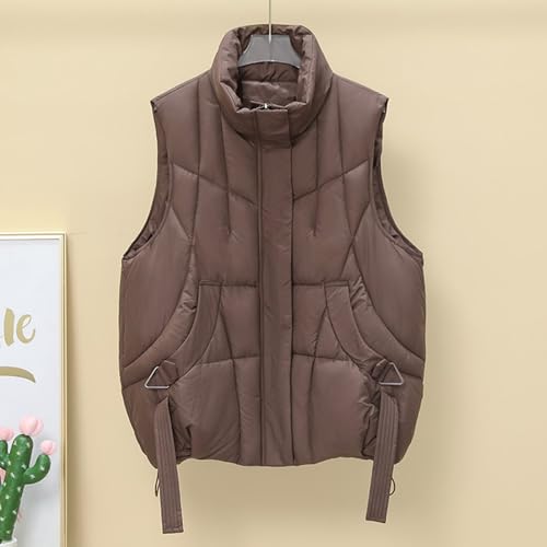 Chaleco de invierno ligero para mujer que busca abrigo sin mangas 2