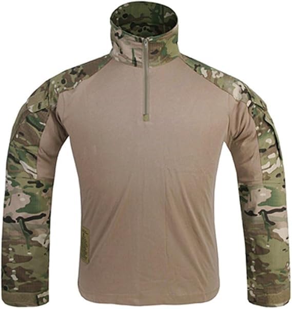 EMERSONGEAR Männer Taktik-Hemd, Gen3 Airsoft Kampfarmee Paintball Schnelltrocknender Langärmliger BDU-T-Shirt-Oberteil